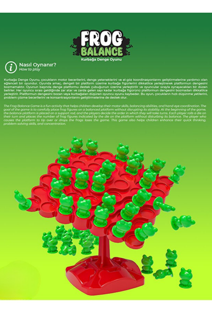Frog Balance-Kurbağa Denge Ebeveyn Çocuk Etkileşimi Oyunu
